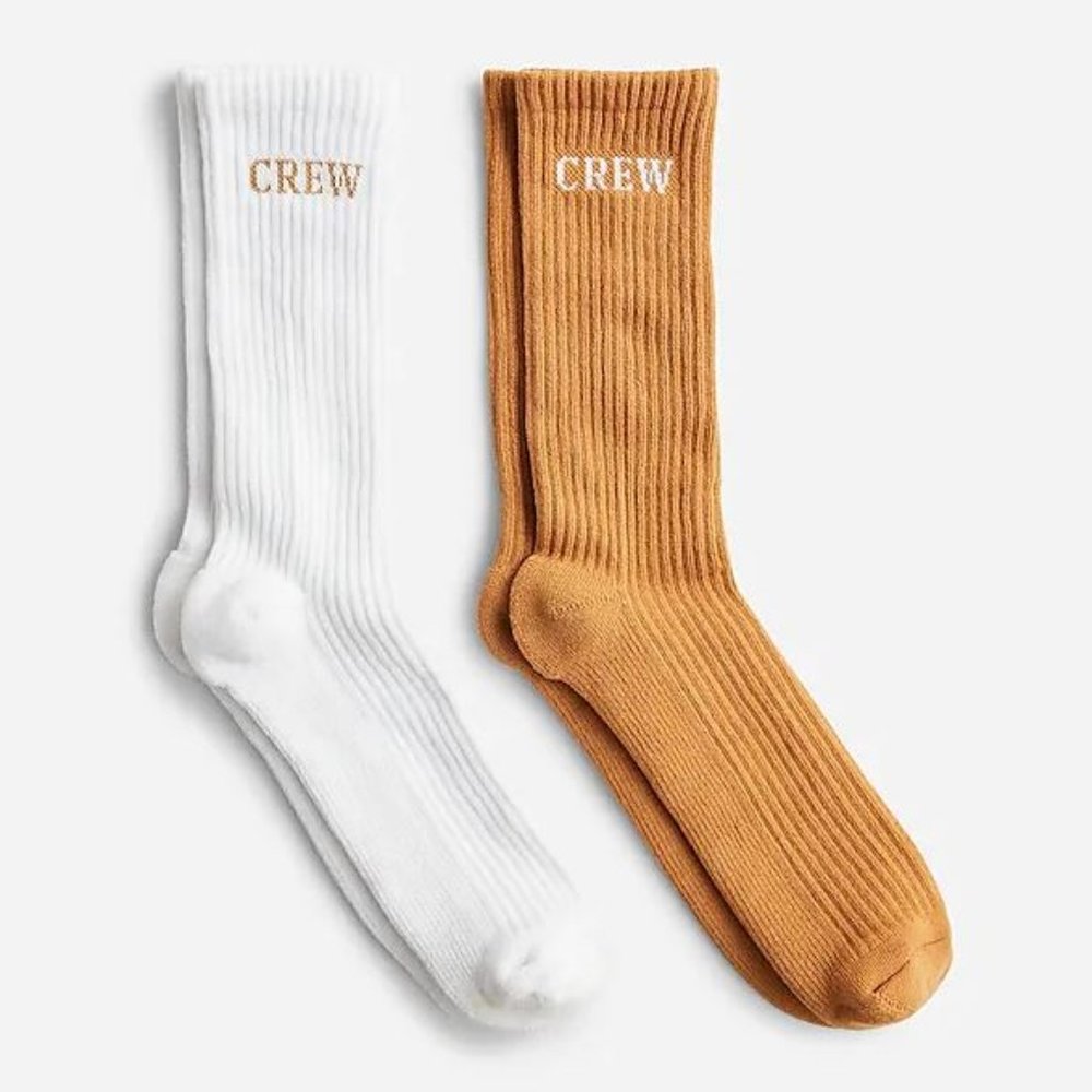 J. Crew Softest socks two-pack with logo